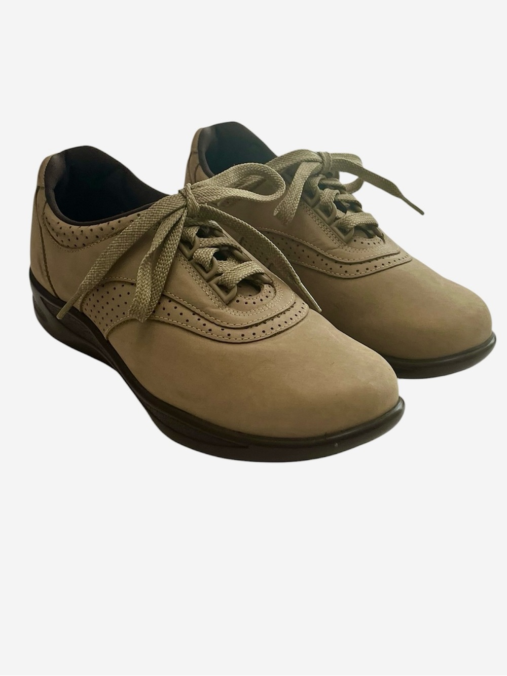 SAS Walk Easy Sage Nubuck Tripad Women's Shoes Sz 7M Lace Up Comfort